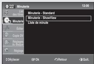 SAMSUNG DVD-SR275 - Suivez les instructions suivantes pour supprimer un titre de la liste des enregistements programmés. - 1