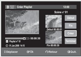 SAMSUNG DVD-SR275 - Création d'une liste de lecture - 3
