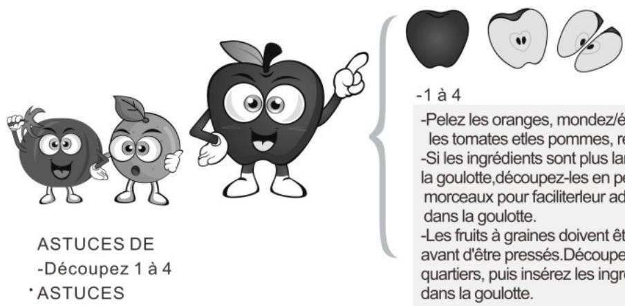 FAGOR FG135 - Fruits et légumes mous (ex: oranges, tomatoes): - 1