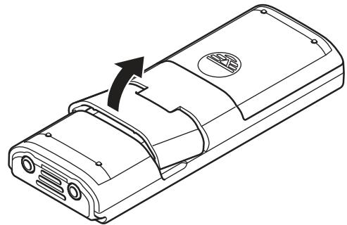 OLYMPUS VN-733+ME-52 - Insertion d'une carte microSD - 1