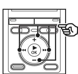 OLYMPUS VN-733+ME-52 - Appuyez sur la touche + / - , ou l<4 pour selectionner la date souhaitee. - 1