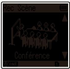 OLYMPUS VN-733+ME-52 - Appuyez sur la touche + / - pour selectionner la situation d'enregistrement souhaitee. - 2