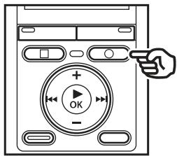 OLYMPUS VN-733+ME-52 - Appuyez sur la touche REC (●) pendant l'enregistrement. - 1