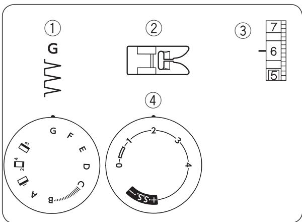 JANOME CHERRY 21 - Ourlet invisible - 1