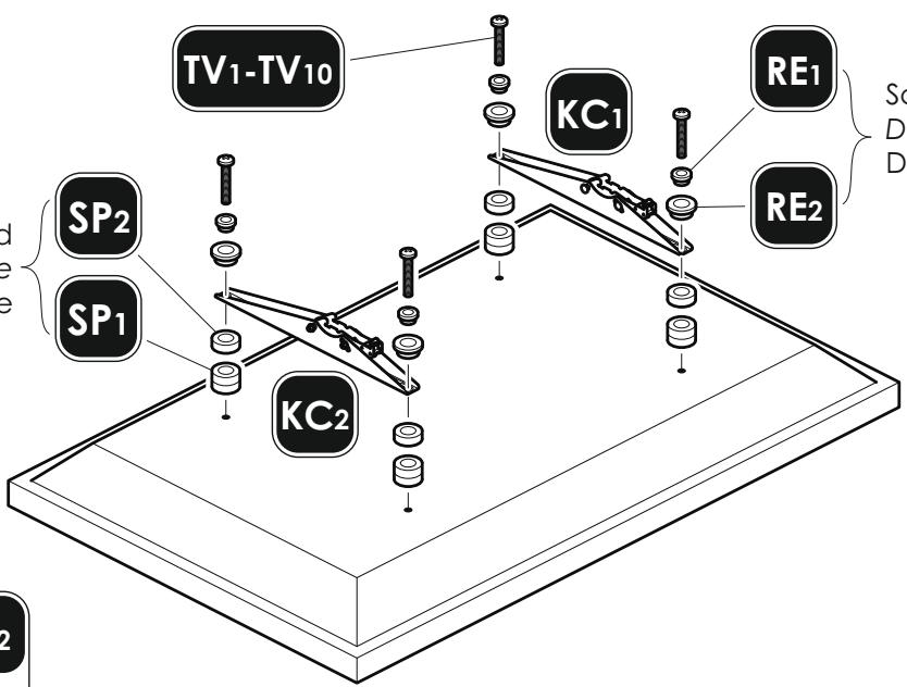 AVF FL602 - No Spacers Pas de Séparateur Sin espaciadores - 13