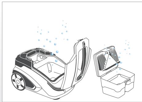 THOMAS MULTICLEAN X10 - Raccordez le tube télécopique et/ou le sucreur selectionné pour l'application souhaïée à la poignée du flexible d'aspiration. - 2