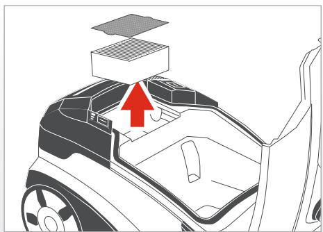 THOMAS MULTICLEAN X10 - Remplacement de filtré d'évacuation d'air - 2