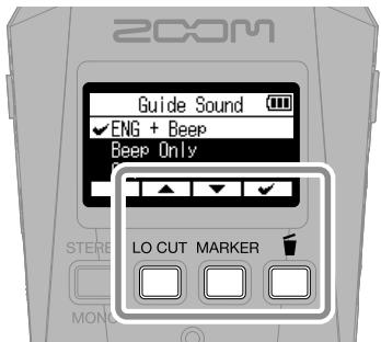 ZOOM H1 - Réglage d'accessibilité - 1