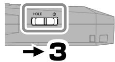 ZOOM H1 - Mise sous tension - 4