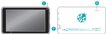 LEXIBOOK AUDIO LUDIQUEMFC148FR - PRESENTATION DE VOTRE TABLETTE - 1