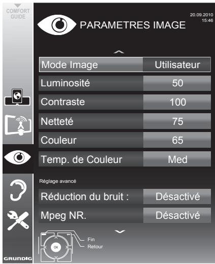 GRUNDIG 50VLE930 - Navigation dans les menus - 2