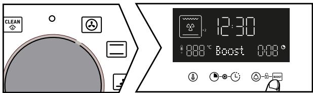 MAE DARRY BRANDTFOURBFH3412X - - Utilisation du mode Boost (préchauffage) - 1