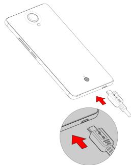 WIKO U FEEL 4G SLATE - - Chargement de la batterie - 1