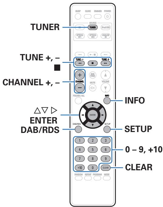 DENON DM40 SPCW - Écoute d'émissions DAB/FM - 1