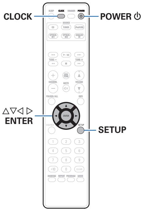 DENON DM40 SPCW - Plan du menu - 1
