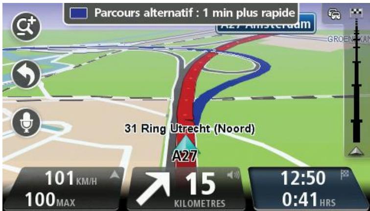 TOMTOM GO LiVE 1005M - Parcours alternatives - 2