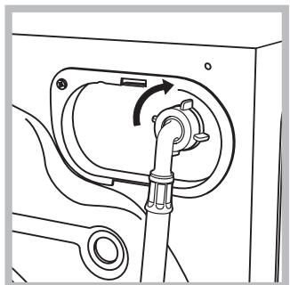 HOTPOINT WML922B FR - Raccordement du tuyau d'arrivée de l'eau - 2