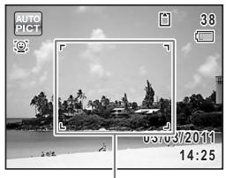 PENTAX OPTIO S1 ROUGE - Vérifiez le sujet et les paramètres de la prise de vue sur l'écran. - 1