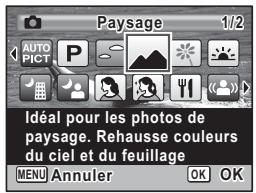 PENTAX OPTIO S1 ROUGE - Réglage du mode scène - 1