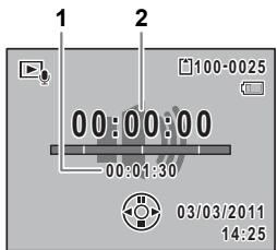 PENTAX OPTIO S1 ROUGE - Appuyez sur le bouton de navigation (▲). - 1
