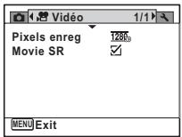 PENTAX OPTIO S1 ROUGE - Utilisations des menus - 6