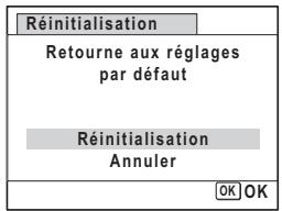 PENTAX OPTIO S1 ROUGE - Sélectionnez [Réinitialisation] à l'aide du bouton de navigation (▲▼). - 1