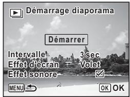 PENTAX OPTIO S1 ROUGE - Sélectionnez [Démarrer] à l'aide du bouton de navigation (▲▼). - 1