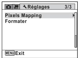 PENTAX OPTIO S1 ROUGE - Correction des pixels défectueux dans le capteur CCD (Pixels Mapping) - 1