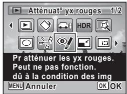 PENTAX OPTIO S1 ROUGE - Atténuation d'un effet yeux rouges non souhaité - 2