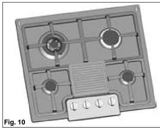 CANDY PG 750S X - INSTRUCTION D'UTILISATION OPTIMALE DE L'ACCESSORIES GRIL (voir fig. D) - 1