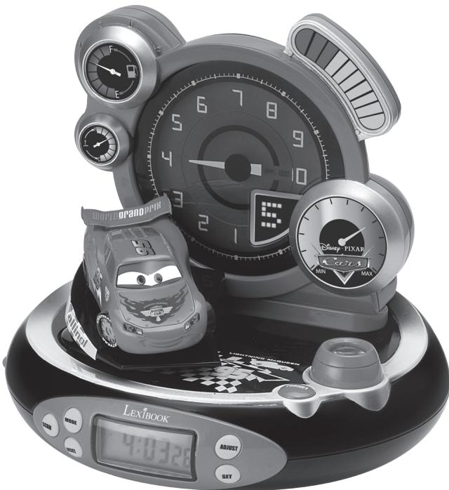 LEXIBOOK RP500DC - Radio réveil projecteur Cars Cars Projector Alarm Clock Radio - 1