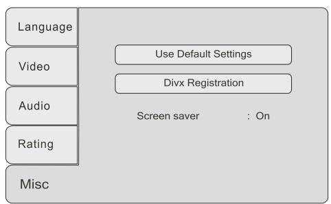 HITACHI AXM 628 - Onglet de configuration Misc (Divers) - 1