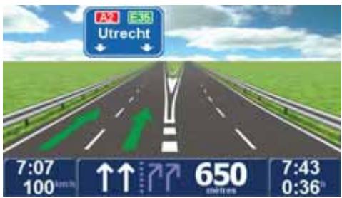 TOMTOM GO 750 LiVE - Guidage avancé sur voie - 1