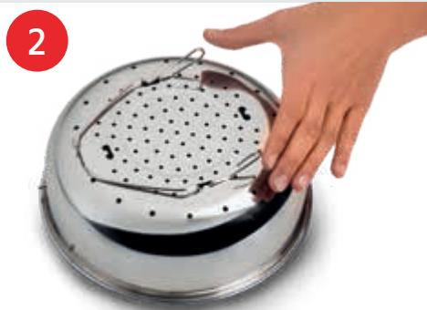 MOULINEX CE88E3 - Come si installa il cestello vapore? - 2