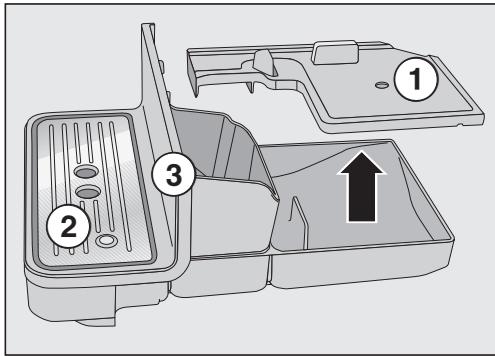 MIELE CM6350GR - Bac d'égoutage et bac à marc de café - 1