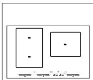 WHIRLPOOL SMC603FNE - Diamètre minimum de la base de la casserole/poèle pour les différentes zones de cuisson - 1