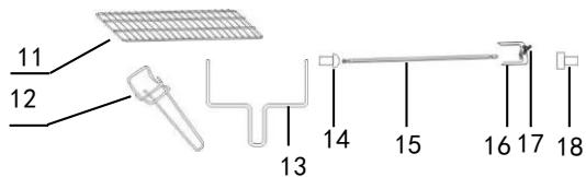KALORIK THG OT 1020BCRL - LIST OF COMPONENTS - 2