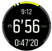 SUUNTO 3granite - Utilisation des zones d'allure pendant l'exercice - 1