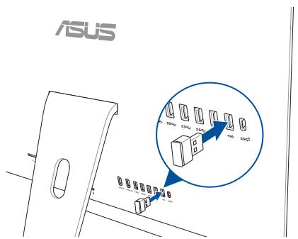 ASUS Z240iEGH-GAO40T - Connector un clavier ou une souris sans fil (disponible sur une seLECTION de modèles) - 2
