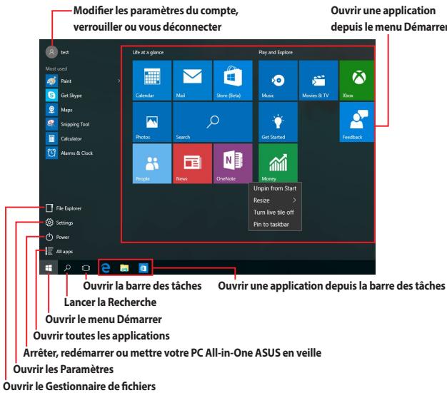 ASUS Z240iEGH-GAO40T - Menu Demarrer - 1