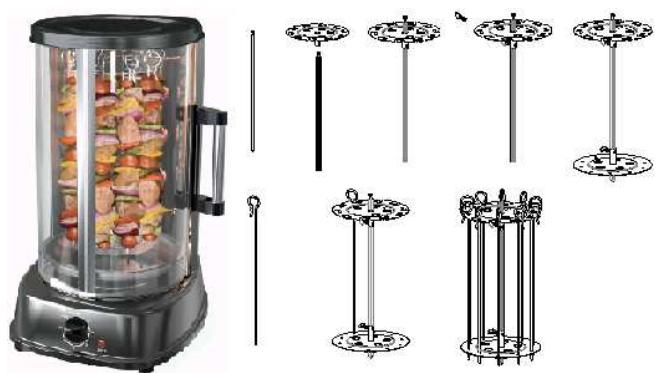 DOMOCLIP DOmM323 - Utilisation de votre Grill en Kebab - 1