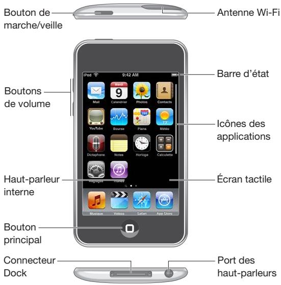 APPLE Touch 8G MCO86NF - Vue d'ensemble de l'iPod touch - 1