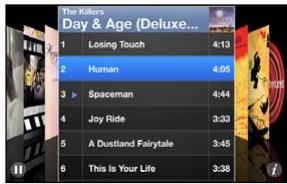 APPLE Touch 8G MCO86NF - Exploration des pochettes d'album en mode Cover Flow - 3