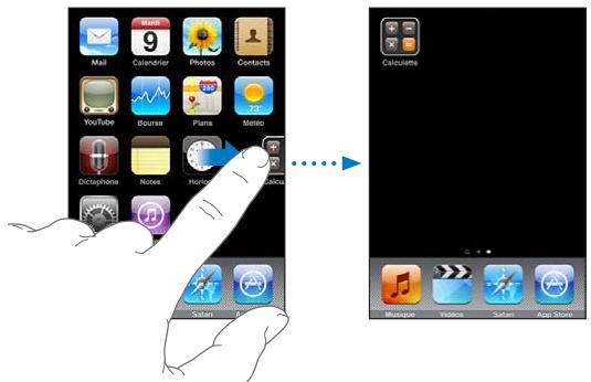 APPLE Touch 8G MCO86NF - Modifier la disposition des icones : - 1