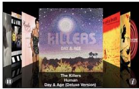 APPLE Touch 8G MCO86NF - Exploration des pochettes d'album en mode Cover Flow - 2