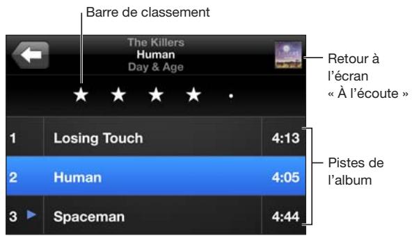 APPLE Touch 8G MCO86NF - Affichage de toutes les pistes d'un album - 1