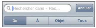 APPLE Touch 8G MCO86NF - Recherche dans le courrier électronique - 1