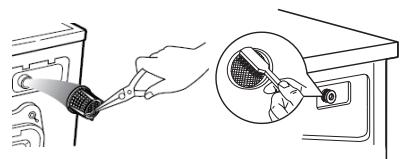 JEYAL WNLAVE-LINGE TOPWASMACHINE TOPLADER - Cleaning the Inlet Filter - 5