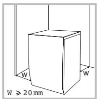 JEYAL WNLAVE-LINGE TOPWASMACHINE TOPLADER - Positionnement - 1