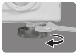 JEYAL WNLAVE-LINGE TOPWASMACHINE TOPLADER - Het apparaat waterpas stellen - 1